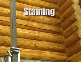  Gaston County, North Carolina Log Home Staining